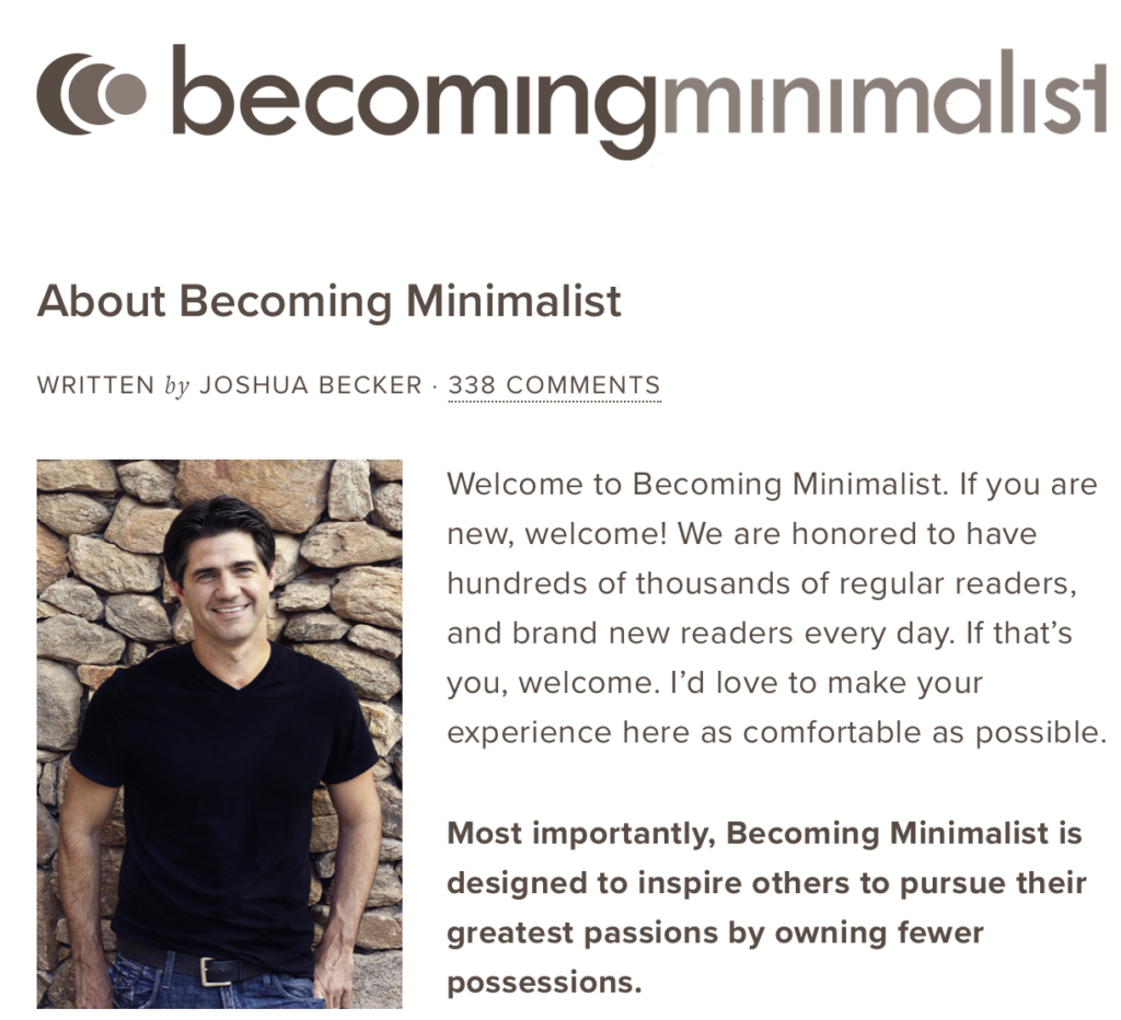 Becoming Minimalist - Joshua Becker